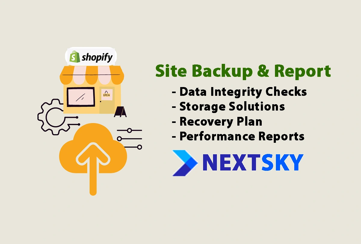 Shopify website Backup & Report