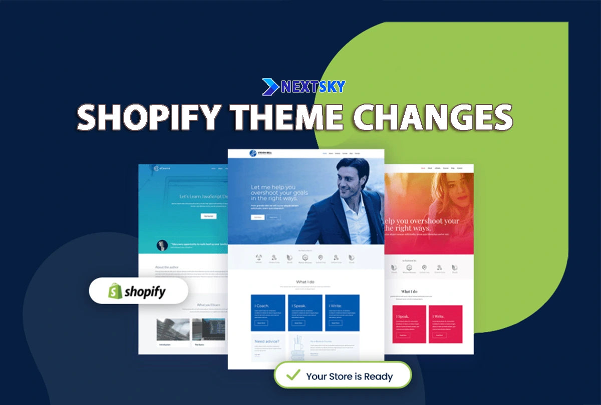 Shopify theme changes
