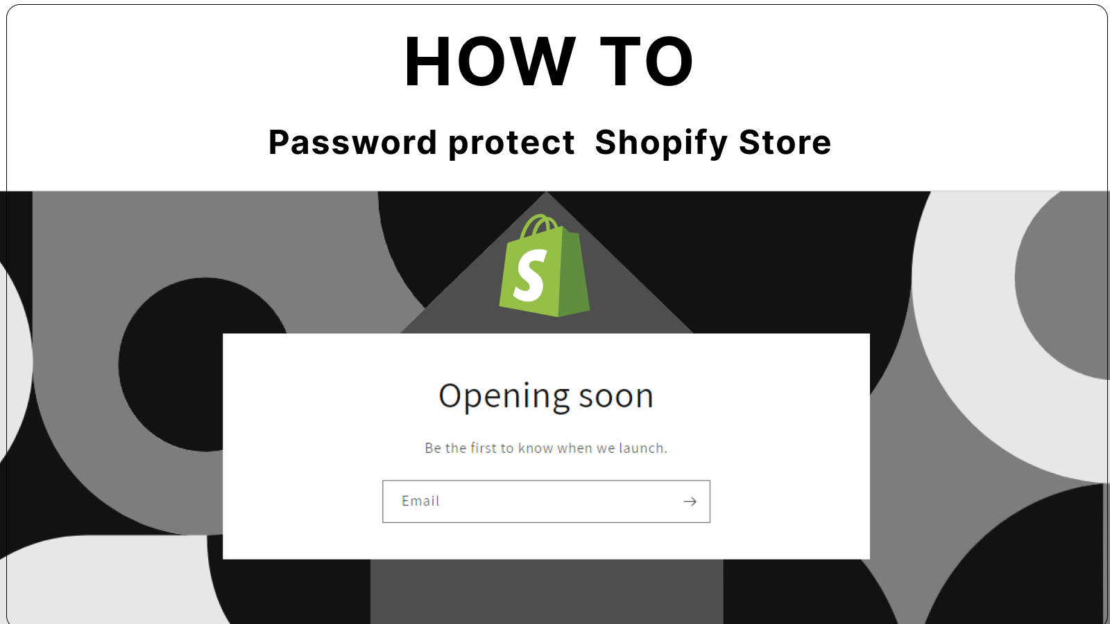How to Password Protect shopify store