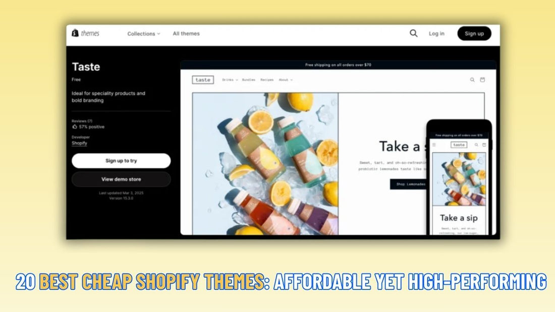 20 Best Cheap Shopify Themes: Affordable Yet High-Performing