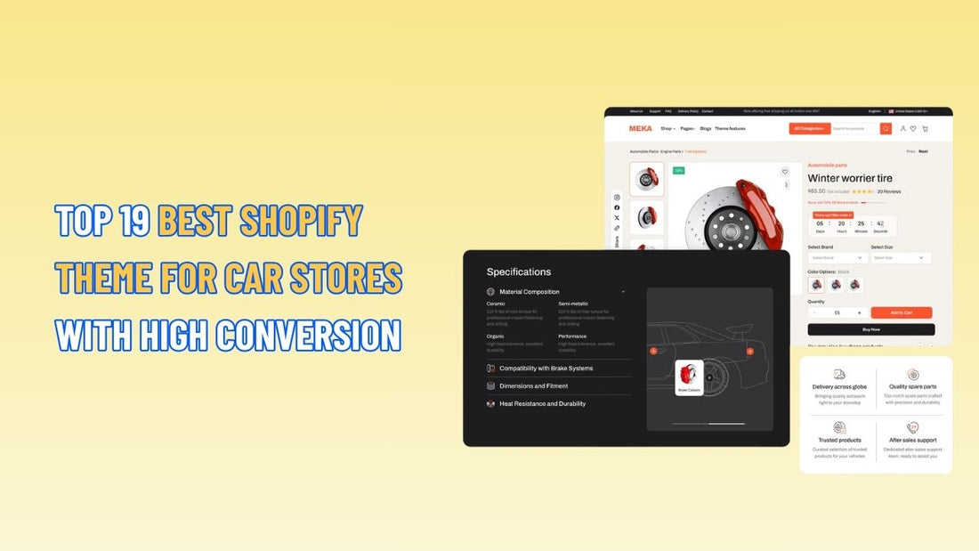 20+ Best Shopify Theme for Car Stores with High Conversion