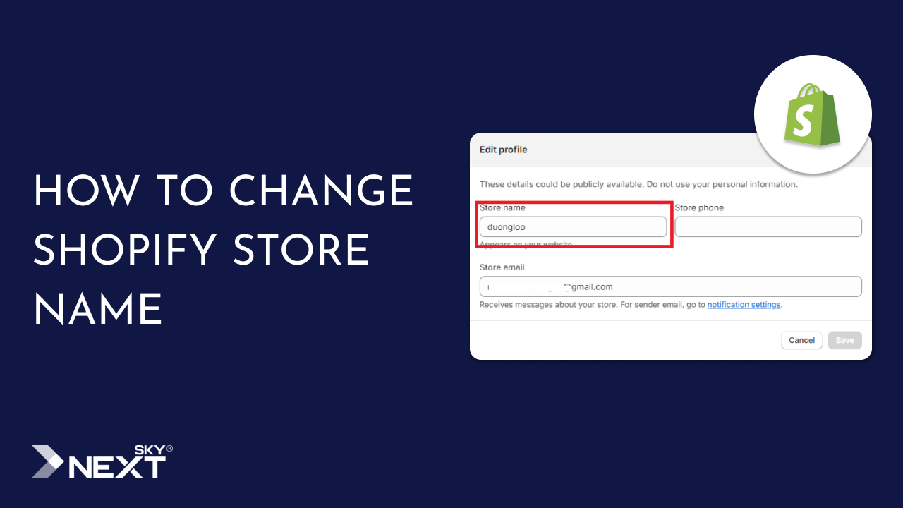 How to Change Your Shopify Store Name