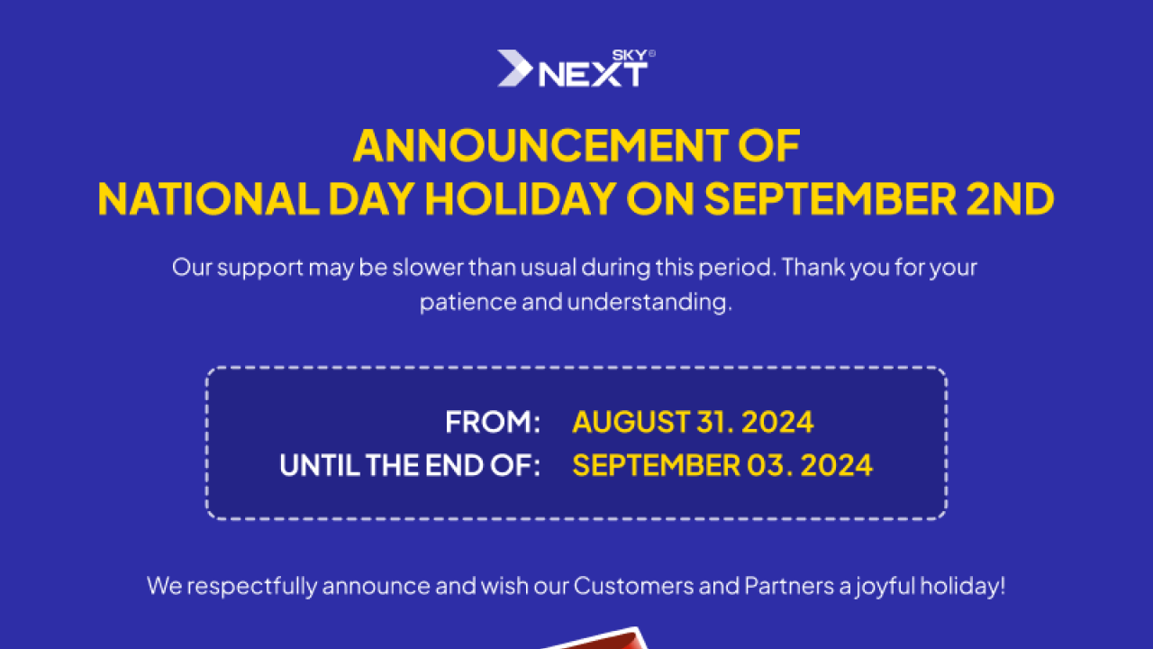 Notice of Delayed Support Service During the 2/9 Vietnamese Holiday