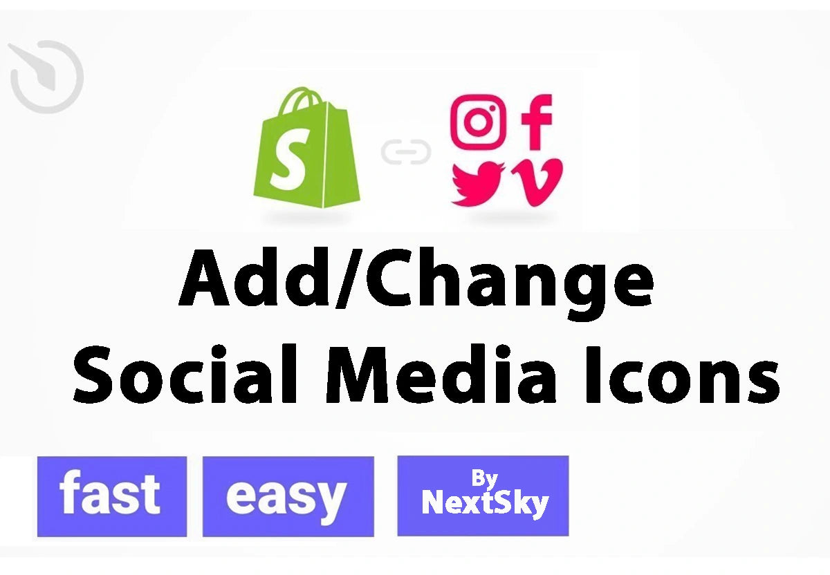 Add/change social media icons