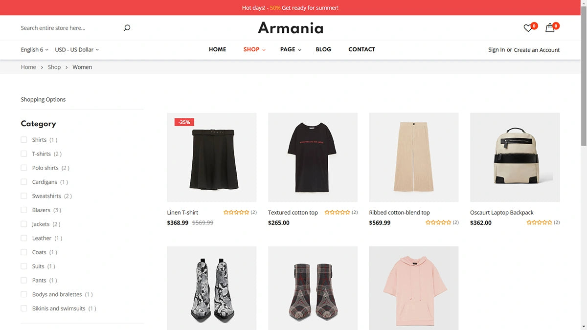 Armania magento 2 theme - Demo 10