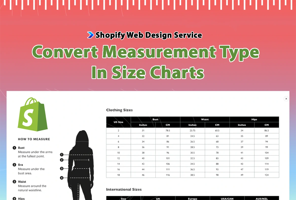Convert measurement types in size charts