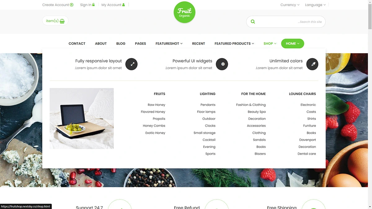 Fruit Shop Magento 2 Theme - Demo 14