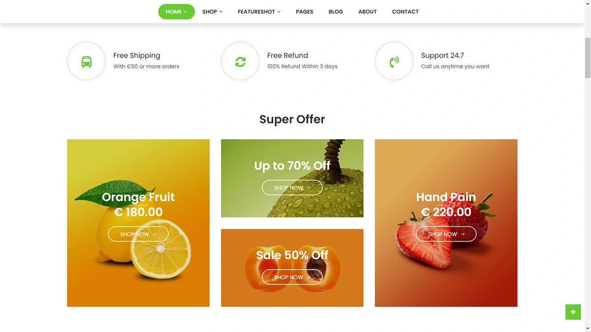 Fruit Shop Magento 2 Theme - Demo 2