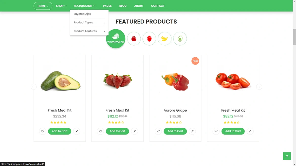 Fruit Shop Magento 2 Theme - Demo 8