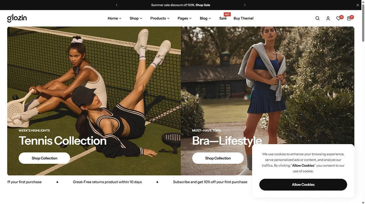 Glozin theme – Activewear - Img 1