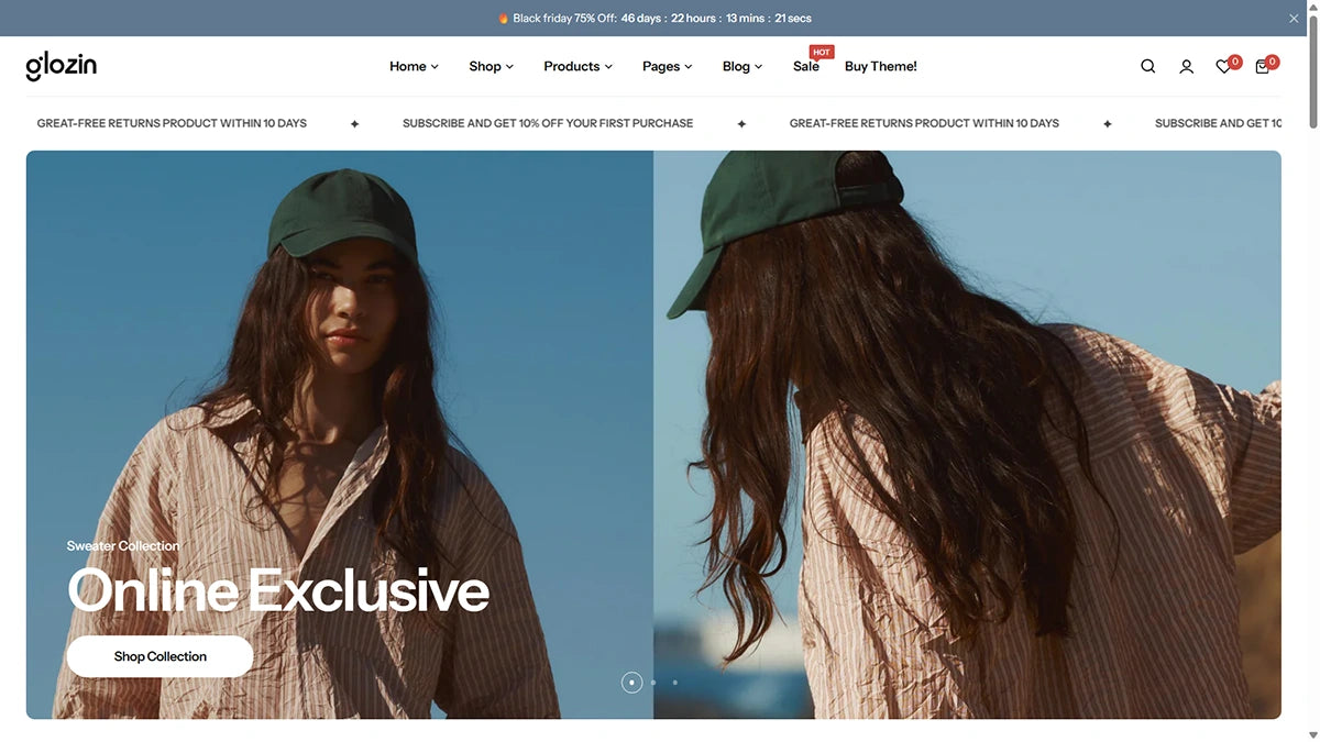 Glozin theme – Chic Boutique - Img 1