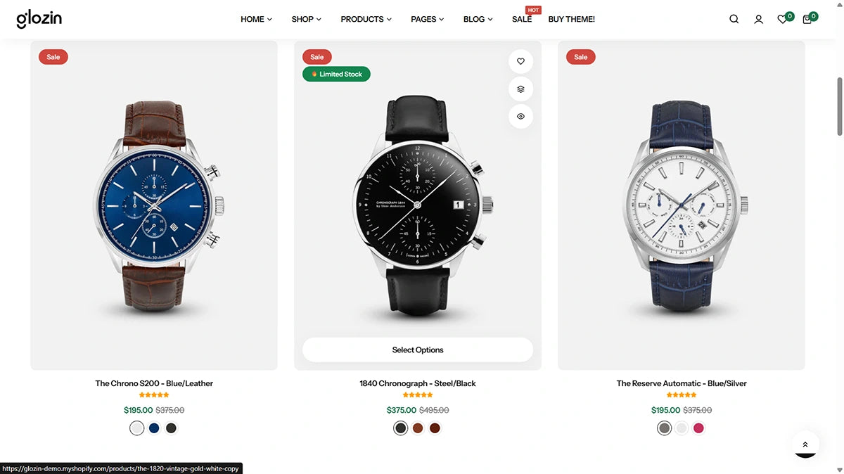 Glozin theme – Echelon Watches - Img 2