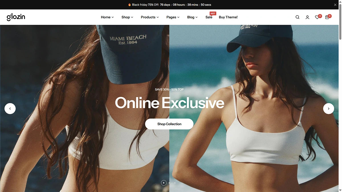 Glozin theme – Elegant Style - Img 1
