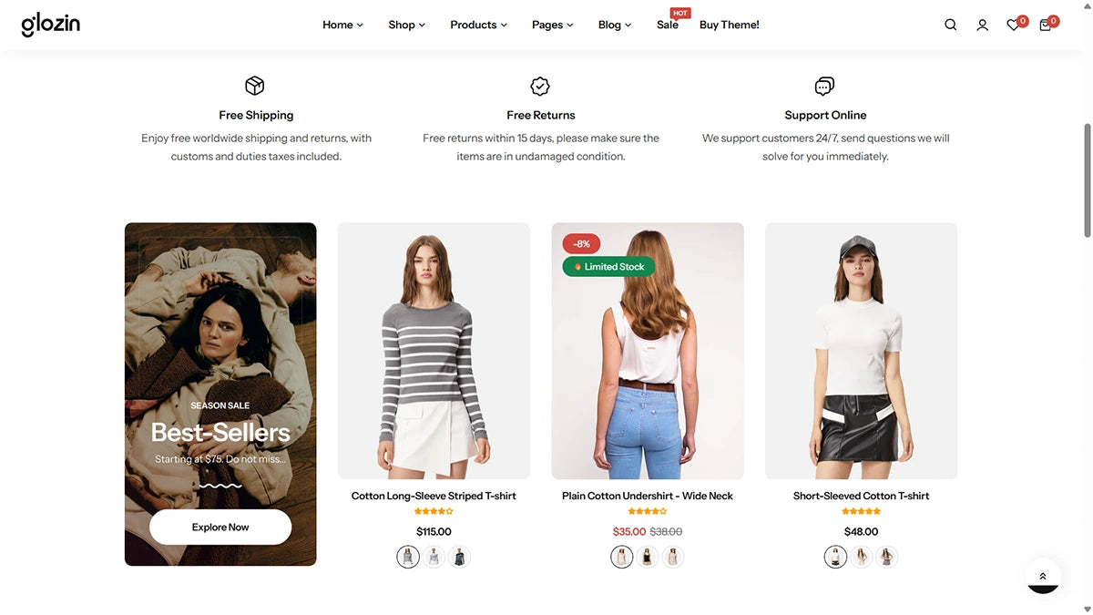 Glozin theme – Elegant Style - Img 2