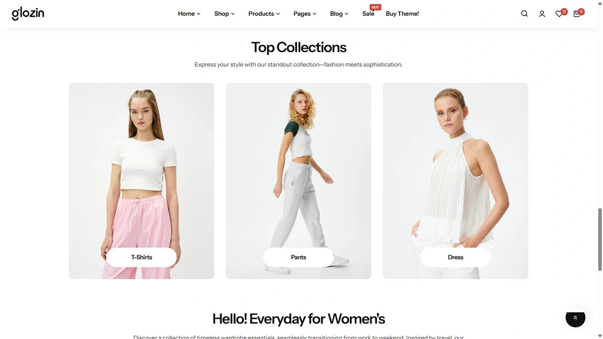 Glozin theme – Elegant Style - Img 4