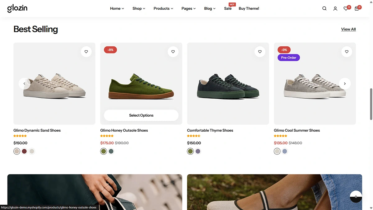 Glozin theme – Foot Wear - Img 2