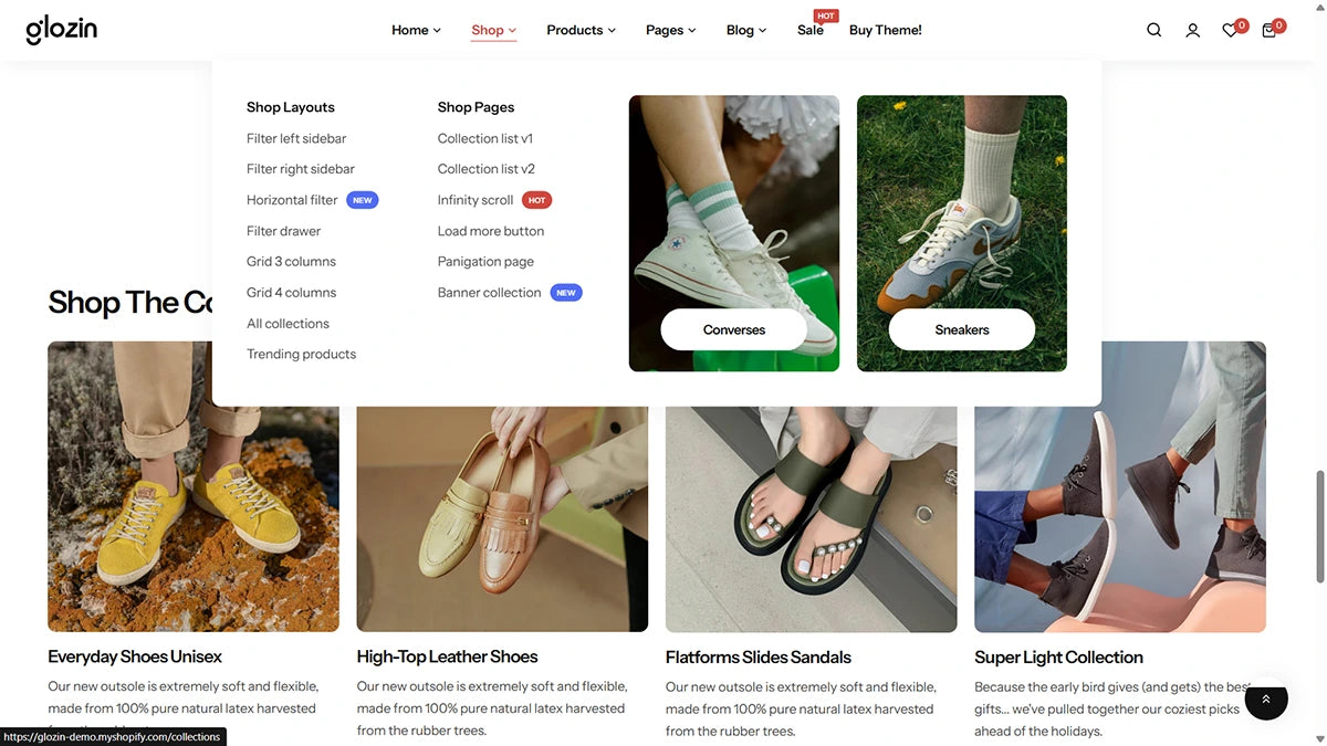 Glozin theme – Foot Wear - Img 3