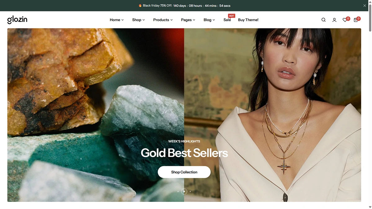 Glozin theme – Gleam Luxe - Img 1