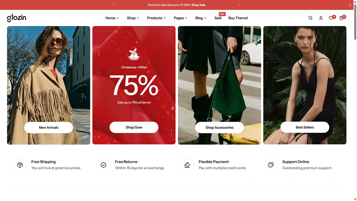Glozin theme – Modern Wardrobe - Img 1