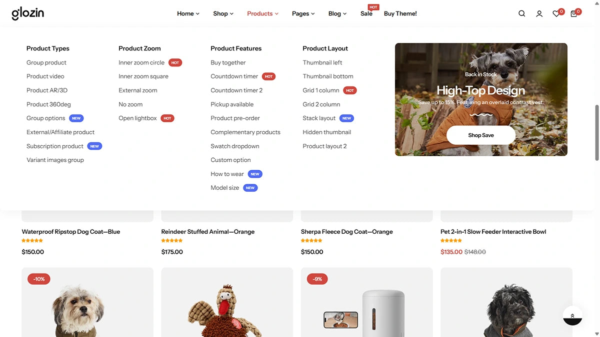 Glozin theme – Paw Paradise - Img 4