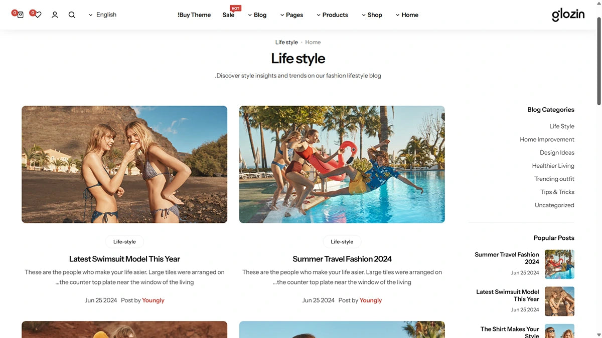 Glozin theme – RTL Demo - Img 4