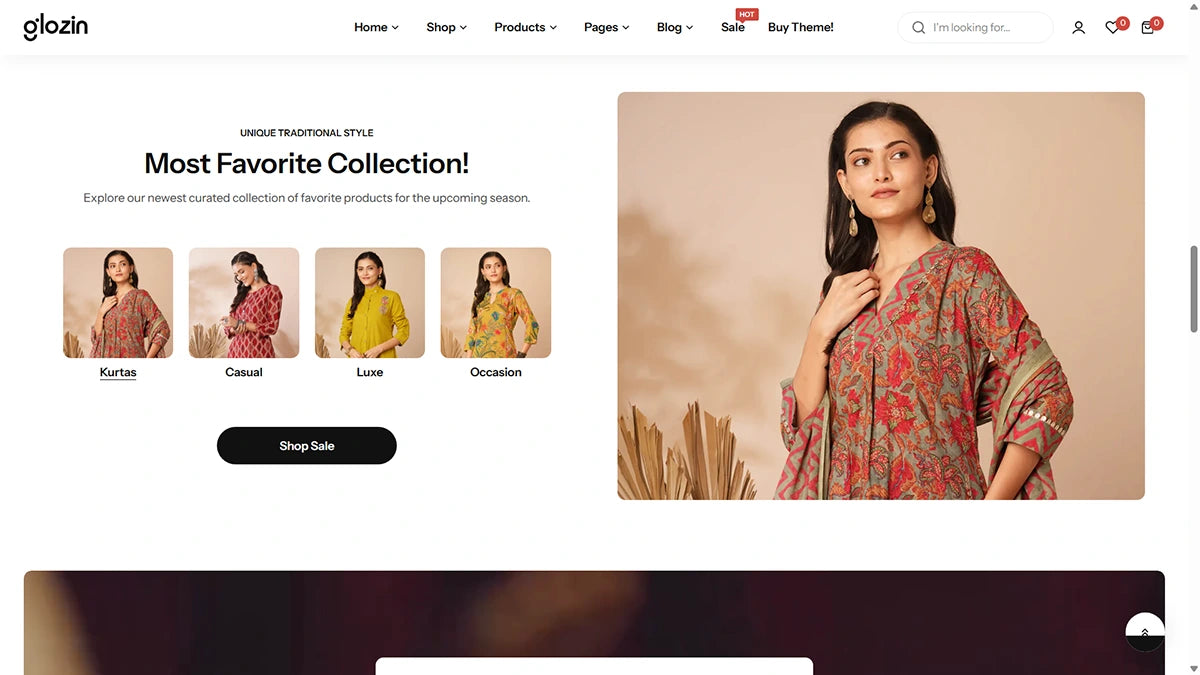 Glozin theme – Sari Couture - Img 4