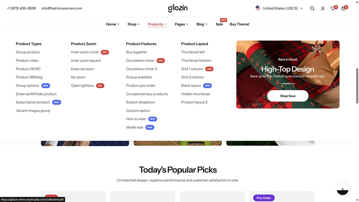 Glozin theme – Sock - Img 5