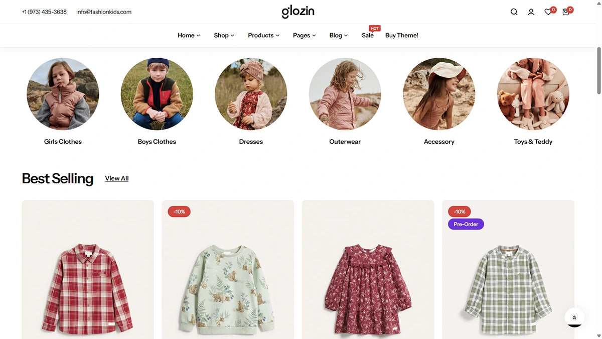 Glozin theme – Tiny Outfits - Img 2