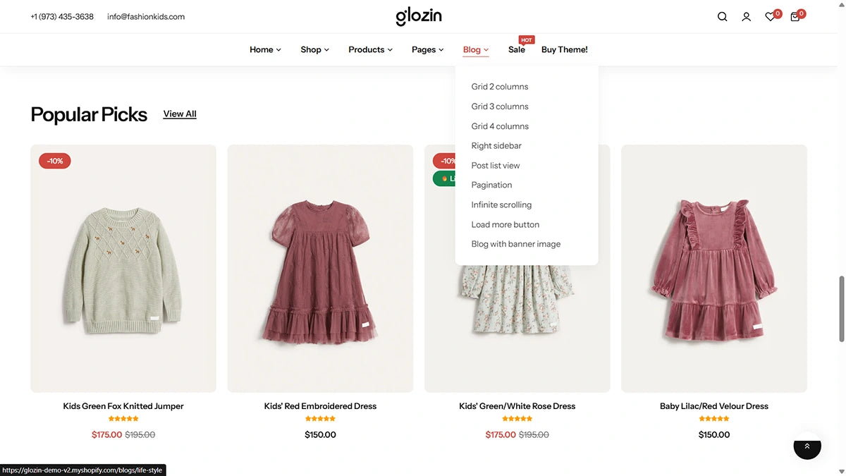 Glozin theme – Tiny Outfits - Img 4