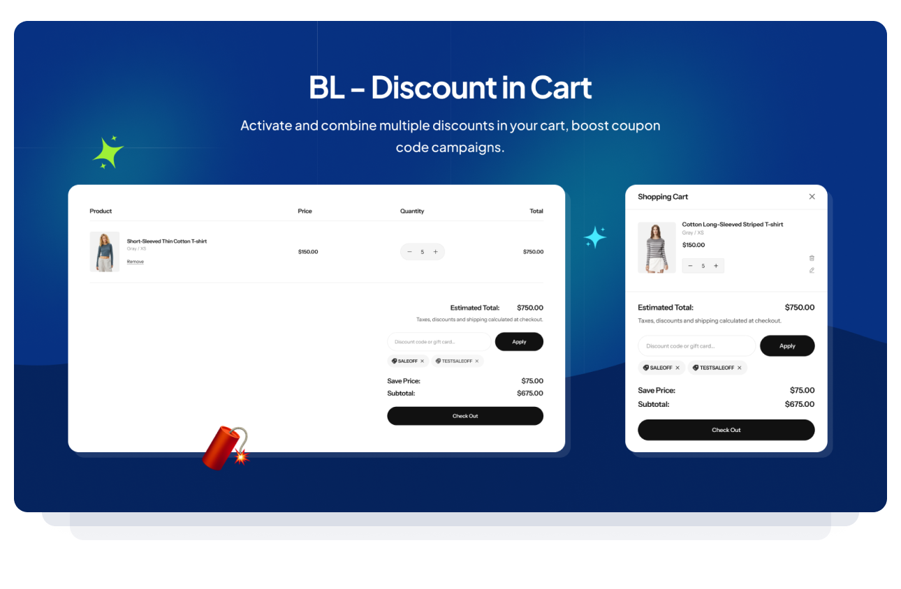 BL Discount in Cart