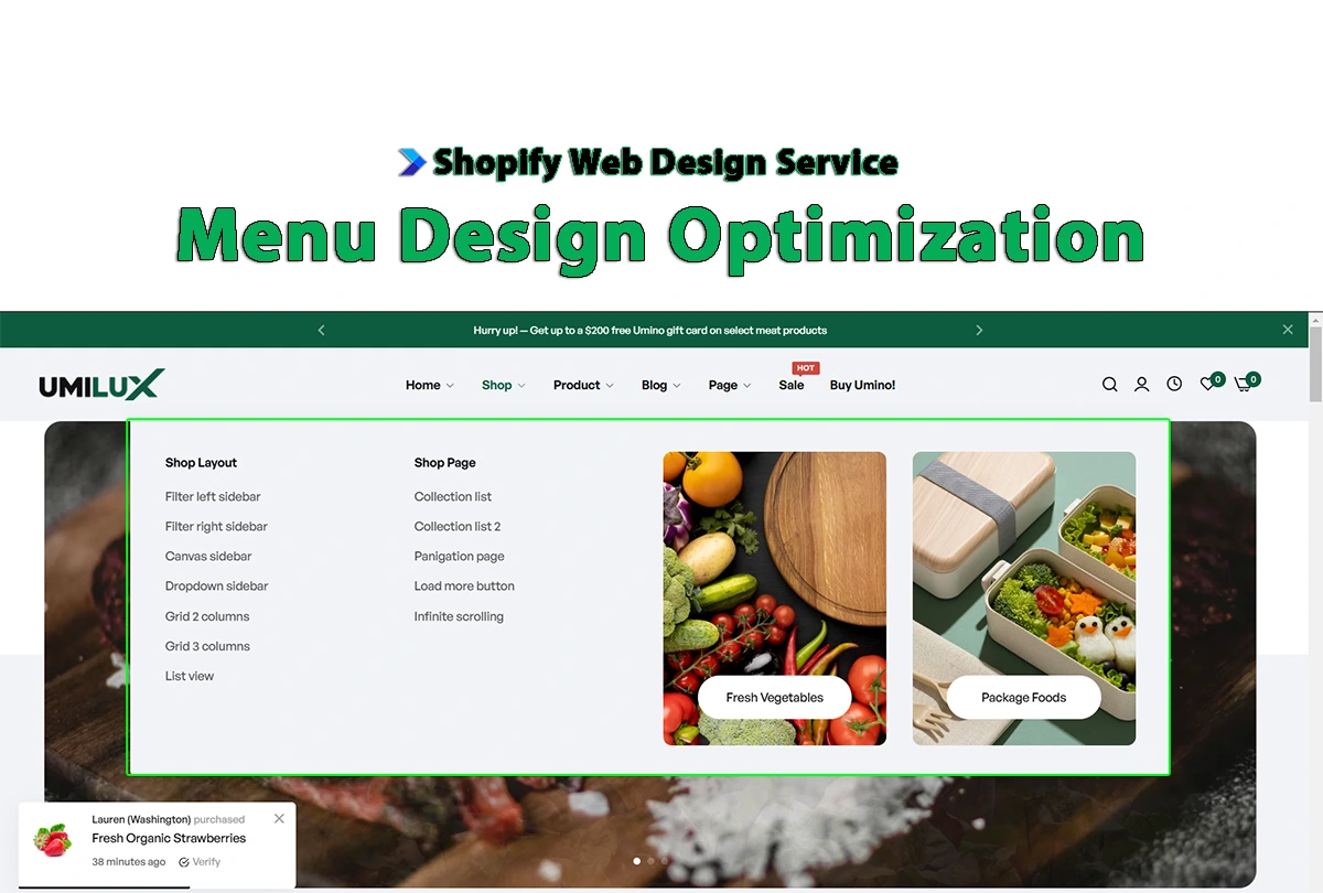 Menu Design Optimization