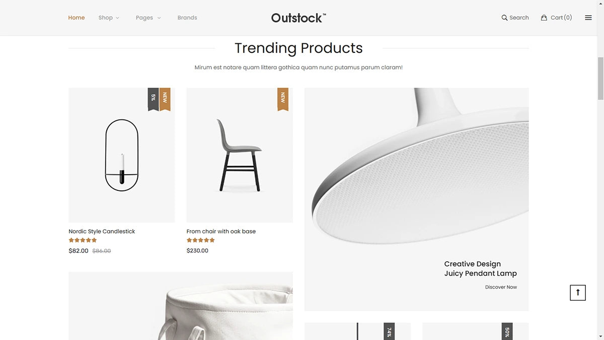 Outstock Magento 2 Furniture Theme - Demo 2