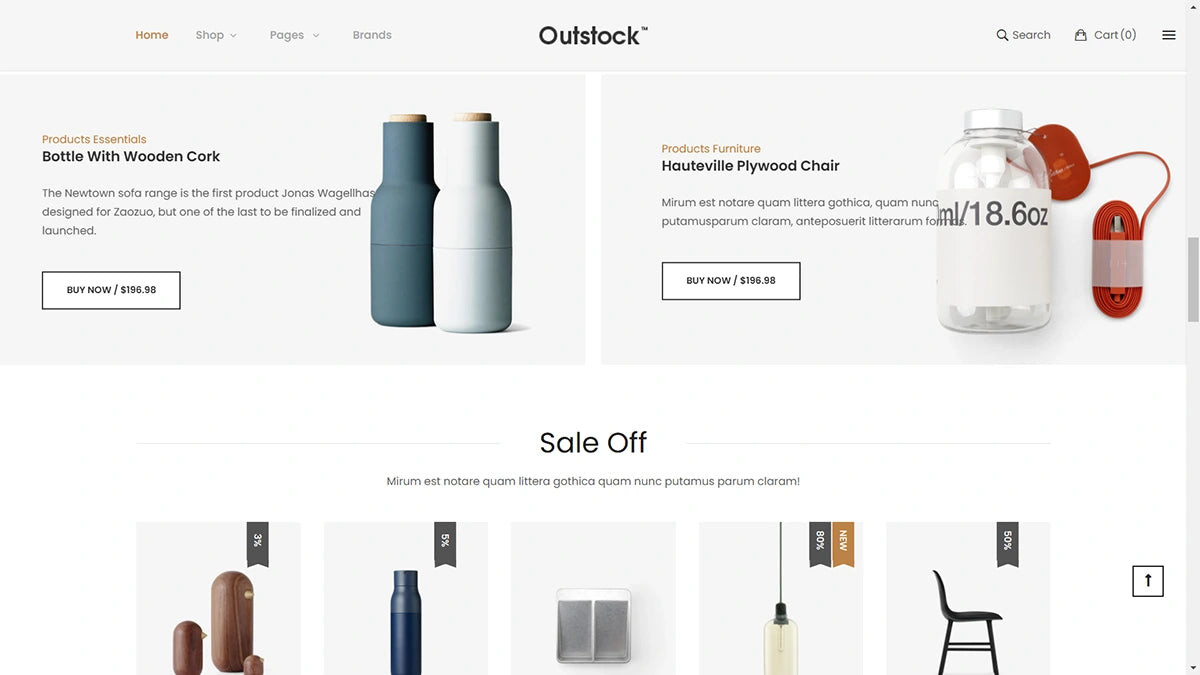 Outstock Magento 2 Furniture Theme - Demo 3