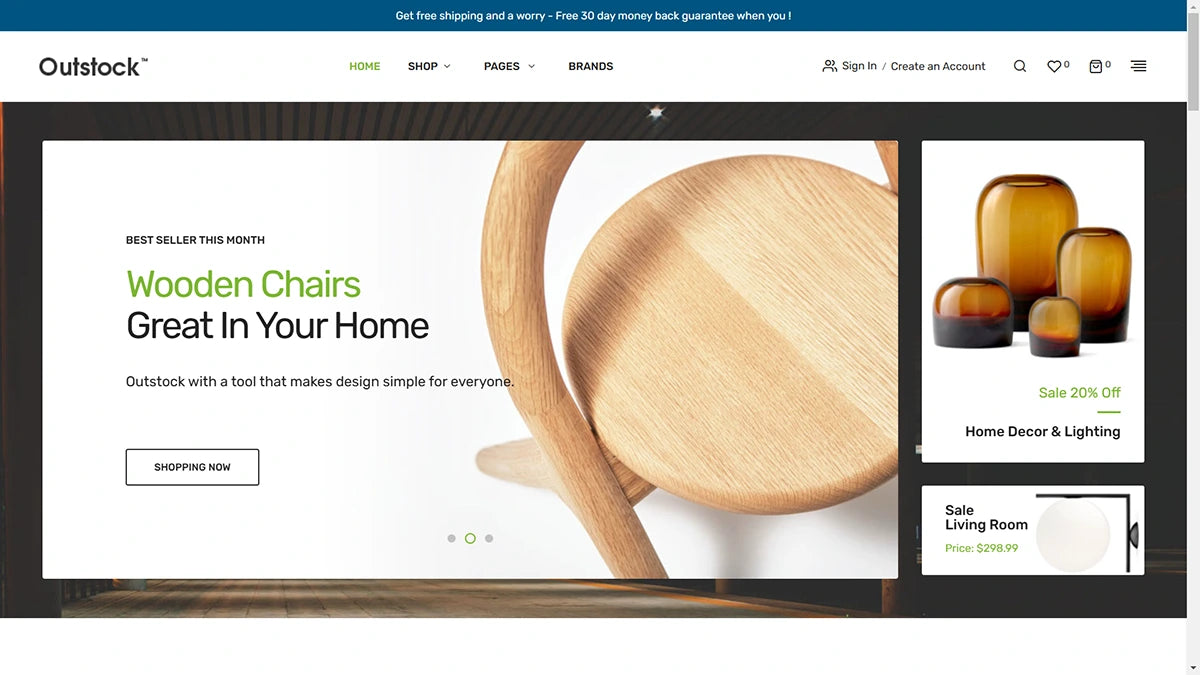 Outstock Magento 2 Furniture Theme - Demo 9