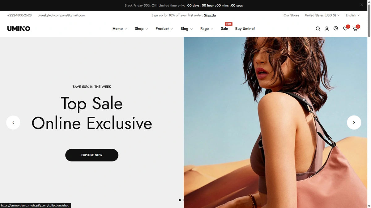 Umino Theme – Clothing Store | Img 1