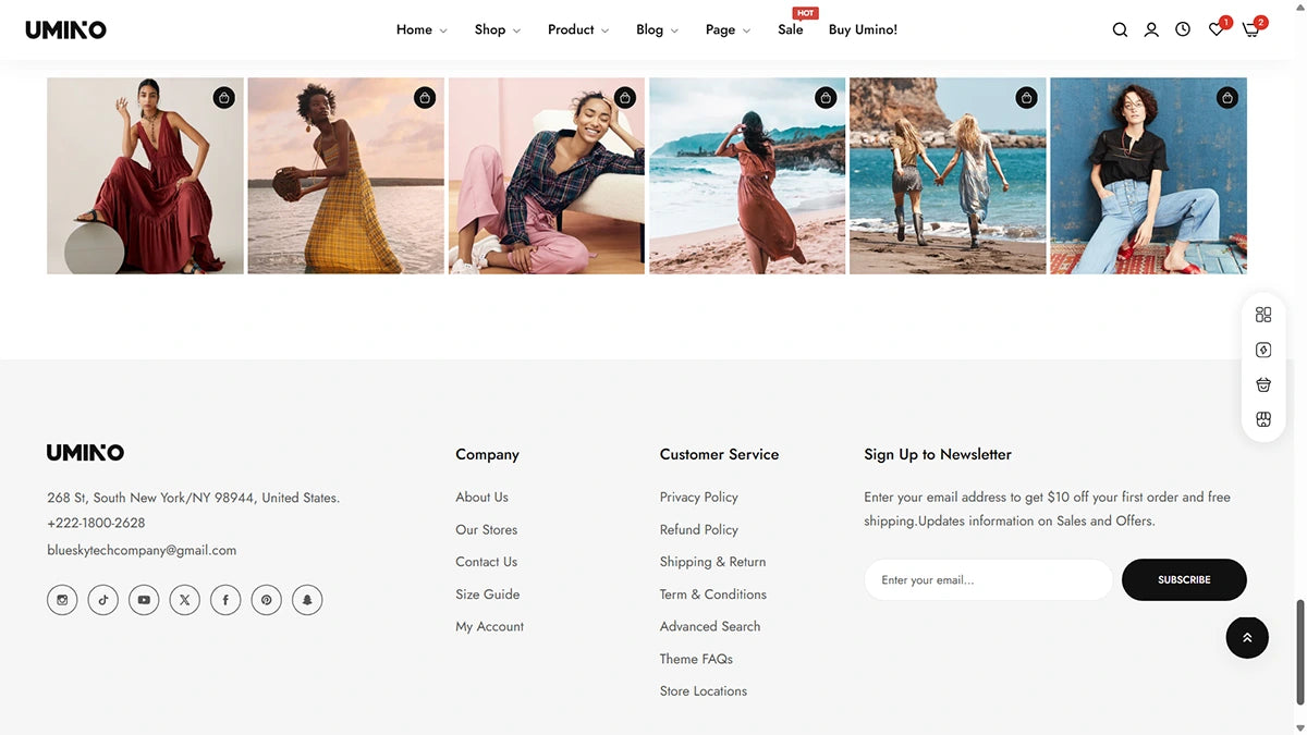 Umino Theme – Clothing Store | Img 4