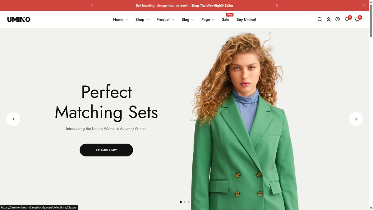 Umino Theme – Fashion Elegance | Img 1