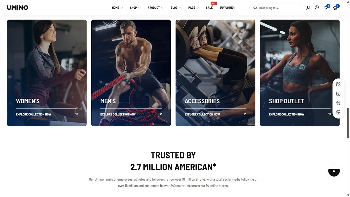 Umino Theme – Gym Fitness - Img 5