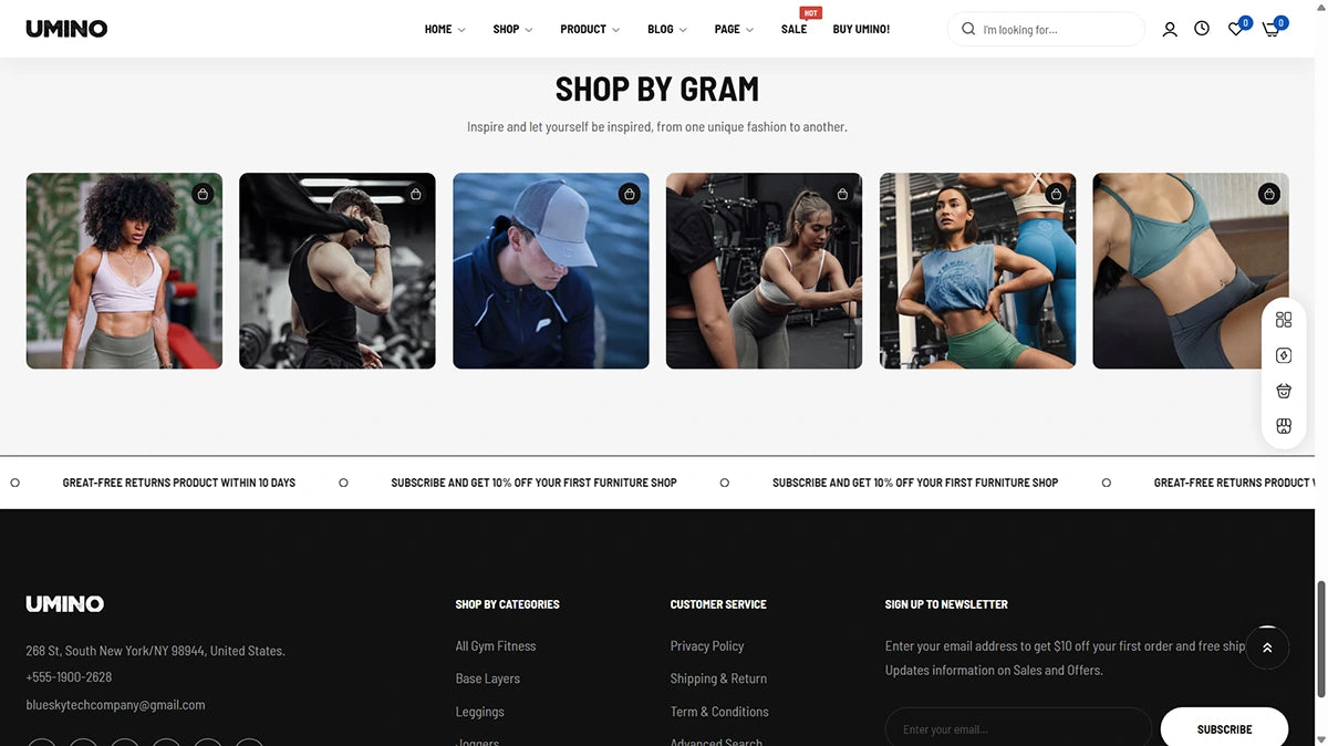 Umino Theme – Gym Fitness - Img 6