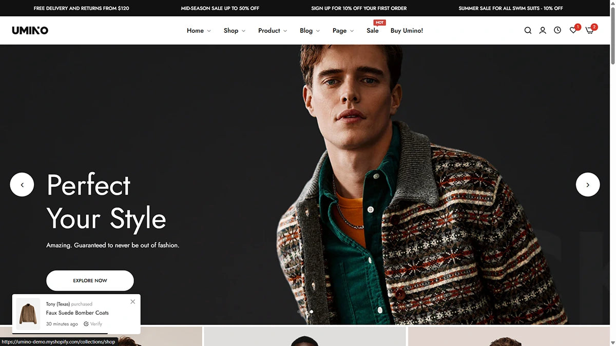 Umino Theme – Men's Luxury | Img 1