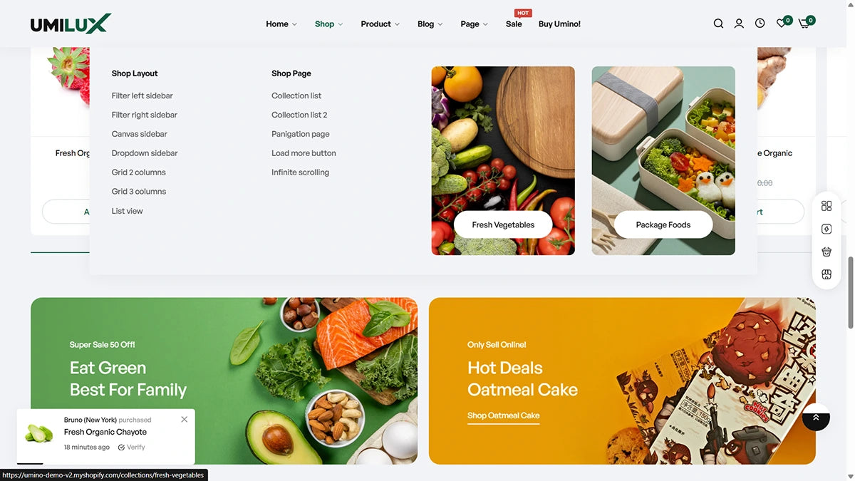Umino Theme – Organic Foods - Img 8