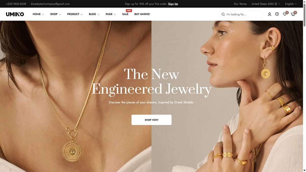 Umino Theme – Radiant Jewelry - Img 1