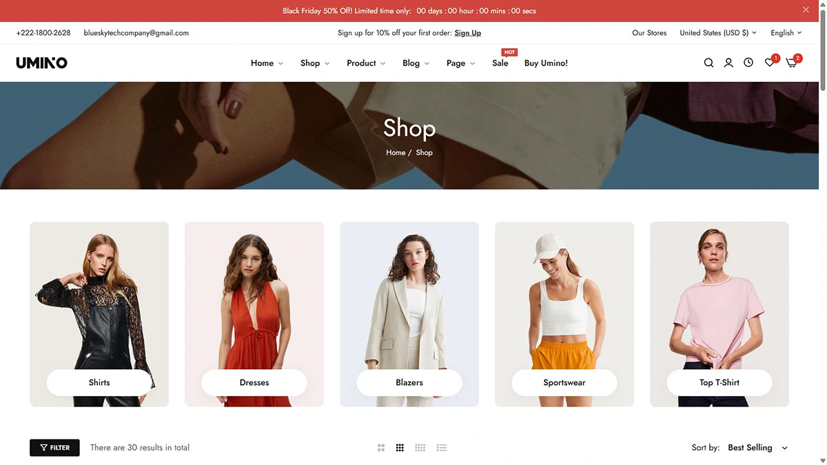 Umino Theme – Simple Modern | Img 6