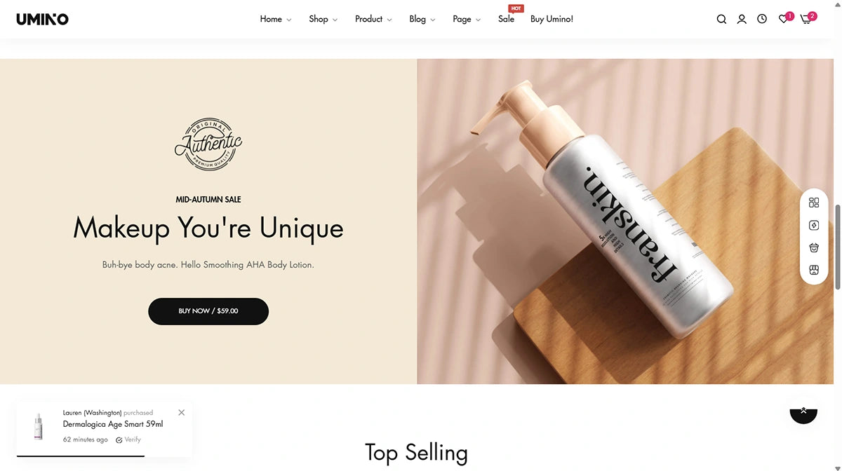 Umino Theme – Skincare - 3