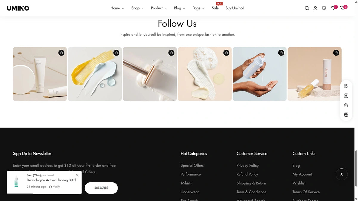 Umino Theme – Skincare - 4