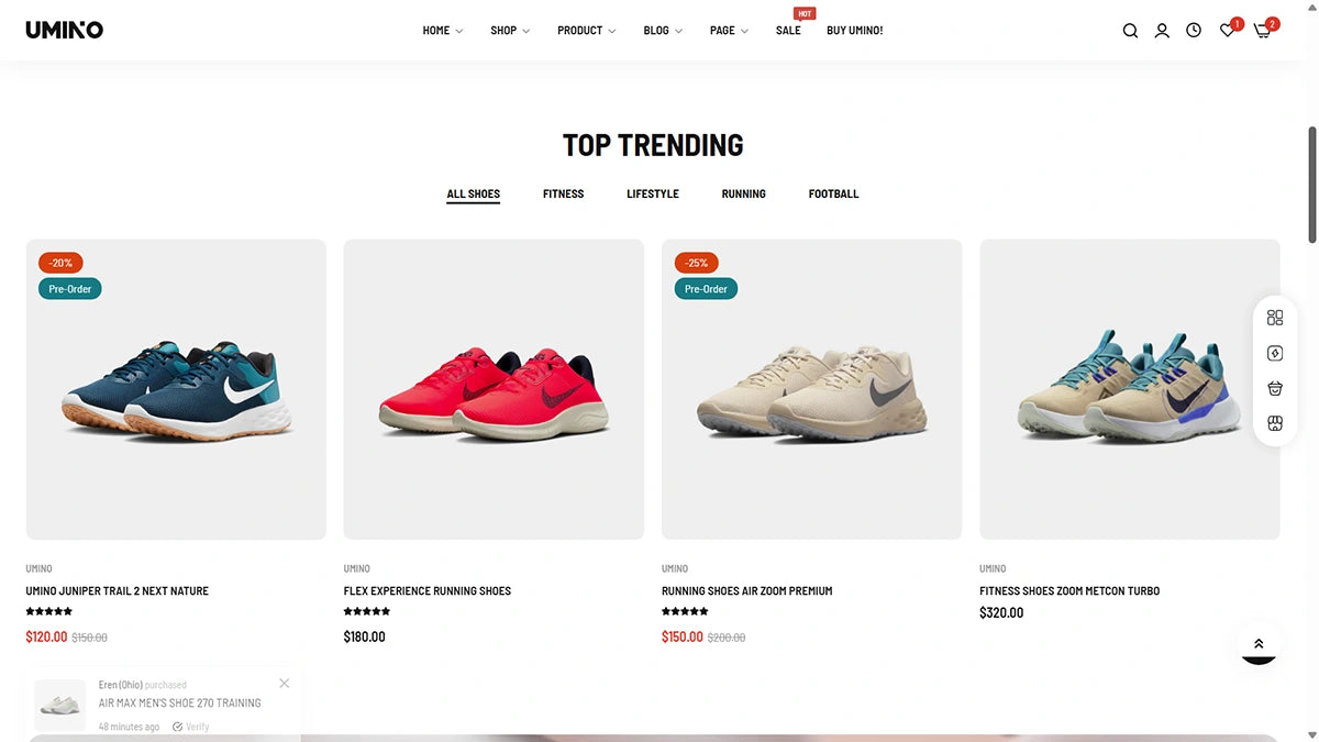 Umino Theme – Sneaker Store | Img 2