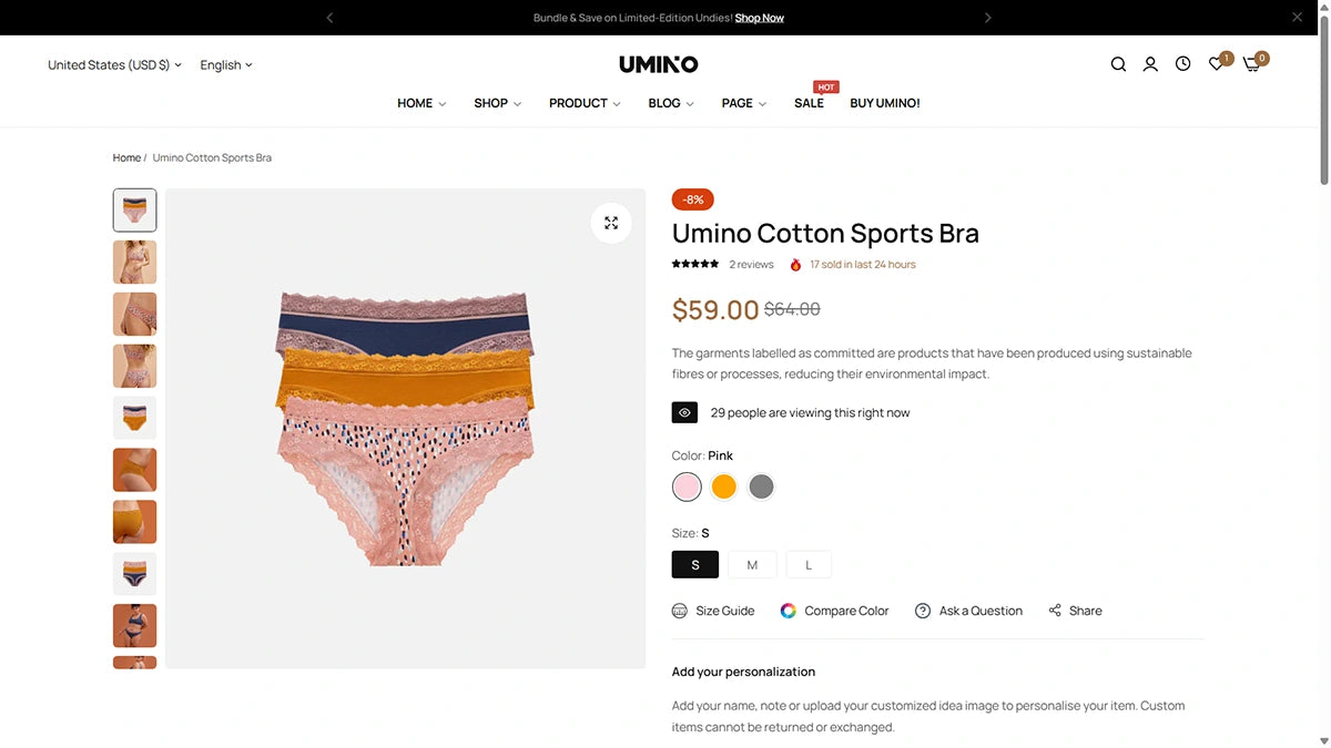 Umino Theme – Underwear | Img 6